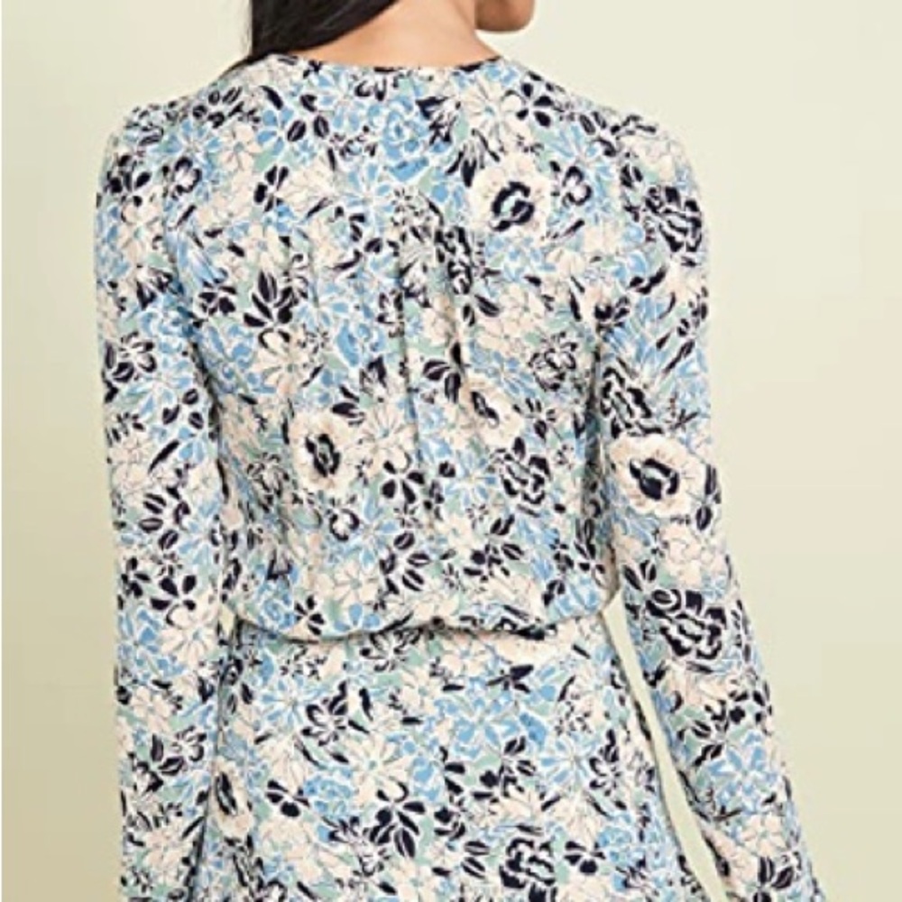 Veronica Beard Riggins Ashlynn Blue Floral mini dress - Picture 7 of 10